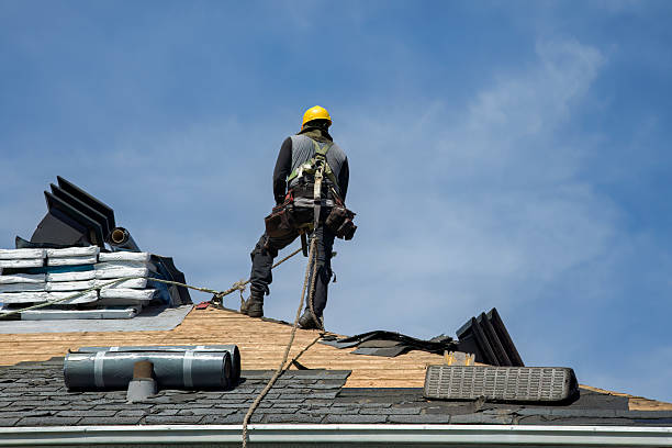 Professional Roofing technician working in Sweet Valley, PA